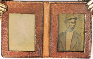 Tintype of Young African American Man in Bowler Hat. Tintype African American.