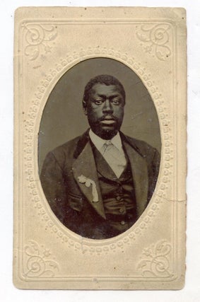 Tintype photograph of Dapper African American Man. Photography African American.