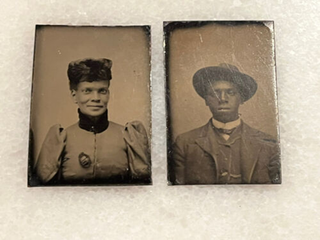 Item #18948 Set of 2 African American Tintype Photographs. Photography African American