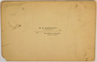 William Henry Jackson Albumen Photograph of Grand River Canon, Colorado, 1886