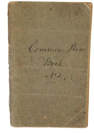 1824 Handwritten Journal. Handwritten journal Commonplace.