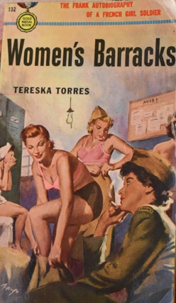 Item #18992 1950s Lesbian Novel "Women's Barracks." Credited as the First Candidly Lesbian Novel....