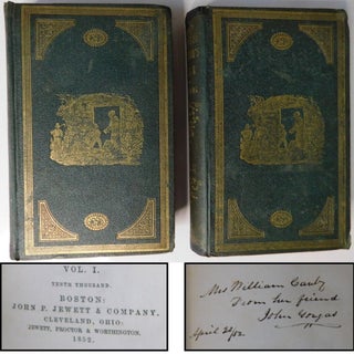 Uncle Tom's Cabin Signed First Edition. Harriet Beecher Stowe.