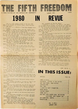 The Mattachine Society's Gay Interest Newspaper, The Fifth Freedom
