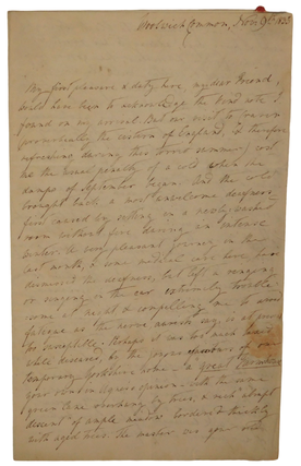 1835 Austen-era Letter to Mary Russell Mitford from Anna Niven