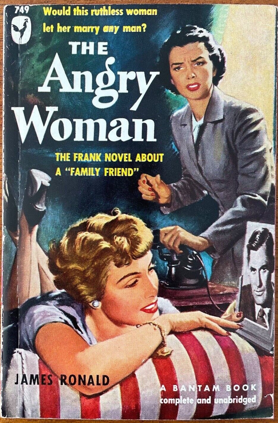 Early Lesbian Pulp The Angry Woman 1950 James Ronald Lesbian Pulp