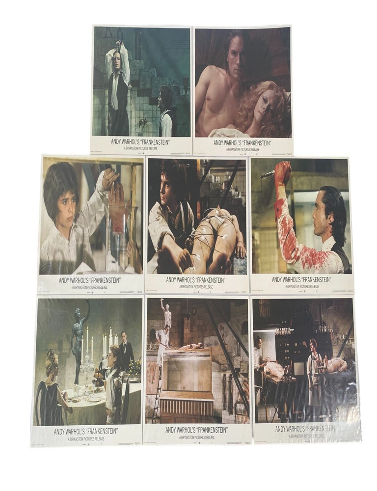 Item #19120 Andy Warhol's Frankenstein Lobby Card Archive. Andy Warhol's Frankenstein.