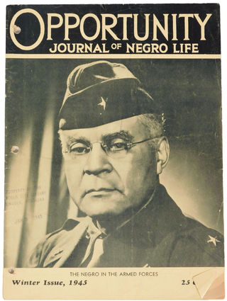 Opportunity, Journal of Negro Life- on Black Troops in W.W.II, 1945. WWII Black Troops.