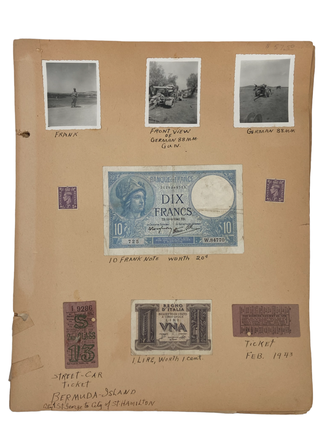 WWII American GI's War Date Photo Album from North Africa. North Africa WWII.