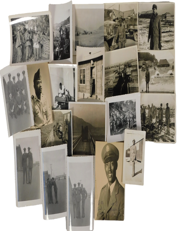 Item #19189 African American Military History Black U.S. Army Soldiers and Integrated Units Documented in Korea and U.S. Military Bases Early 1950s. WWII Black Troops, U S. Army.
