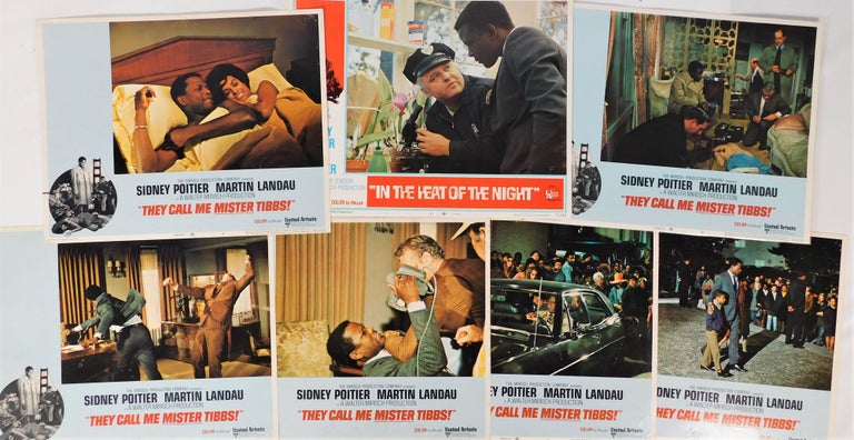 Item #19197 The first Black male to play a detective Sidney Poitier: In the Heat of the Night Original Movie Lobby Card Archive. Sidney Poitier In the Heat of the Night.