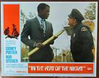 The first Black male to play a detective Sidney Poitier: In the Heat of the Night Original Movie Lobby Card Archive