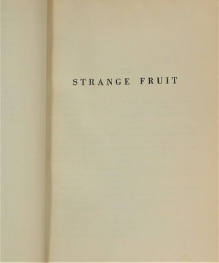 Strange Fruit by Lillian Smith, First Edition, 1944