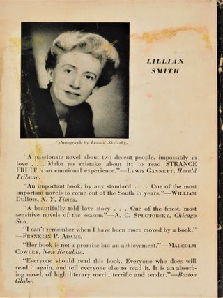 Strange Fruit by Lillian Smith, First Edition, 1944