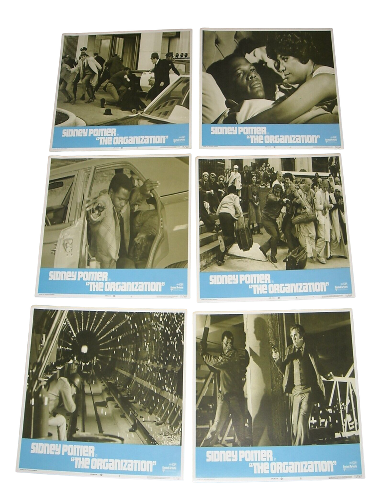 Item #19202 African American Film History and Sidney Poitier&rsquo;s Virgil Tibbs in The Organization, 1971. Sidney Poitier.