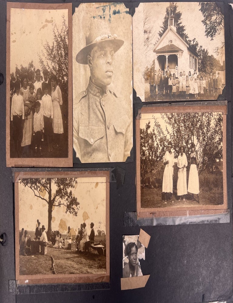 Item #19235 African American Family Sills Family Photo Album Documenting Military Service and Multigenerational Life from 1910 - 1990s. Black Multiracial Family.