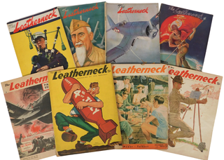 Item #19242 War Date Archive of The Leatherneck Magazine, Made By and For US Marines, 1943-46....