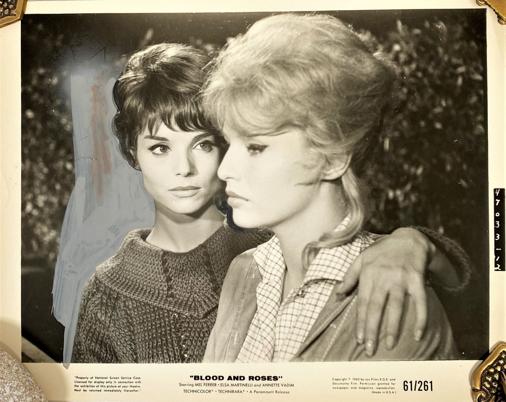 1960 Lesbian Vampire Film Blood and Roses AKA Et Mourir de Plaisir by Blood  and Roses LGBTQ Film on Max Rambod