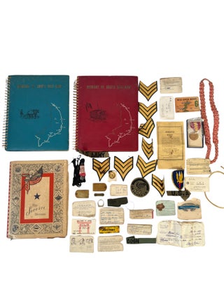 Item #19304 World War II and Vietnam War Father and Son's Military Archive of 3 Photographs...