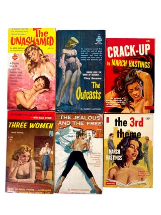 Item #19390 March Hastings First Edition Lesbian Pulp Collection: The Outcasts, The Jealous and...