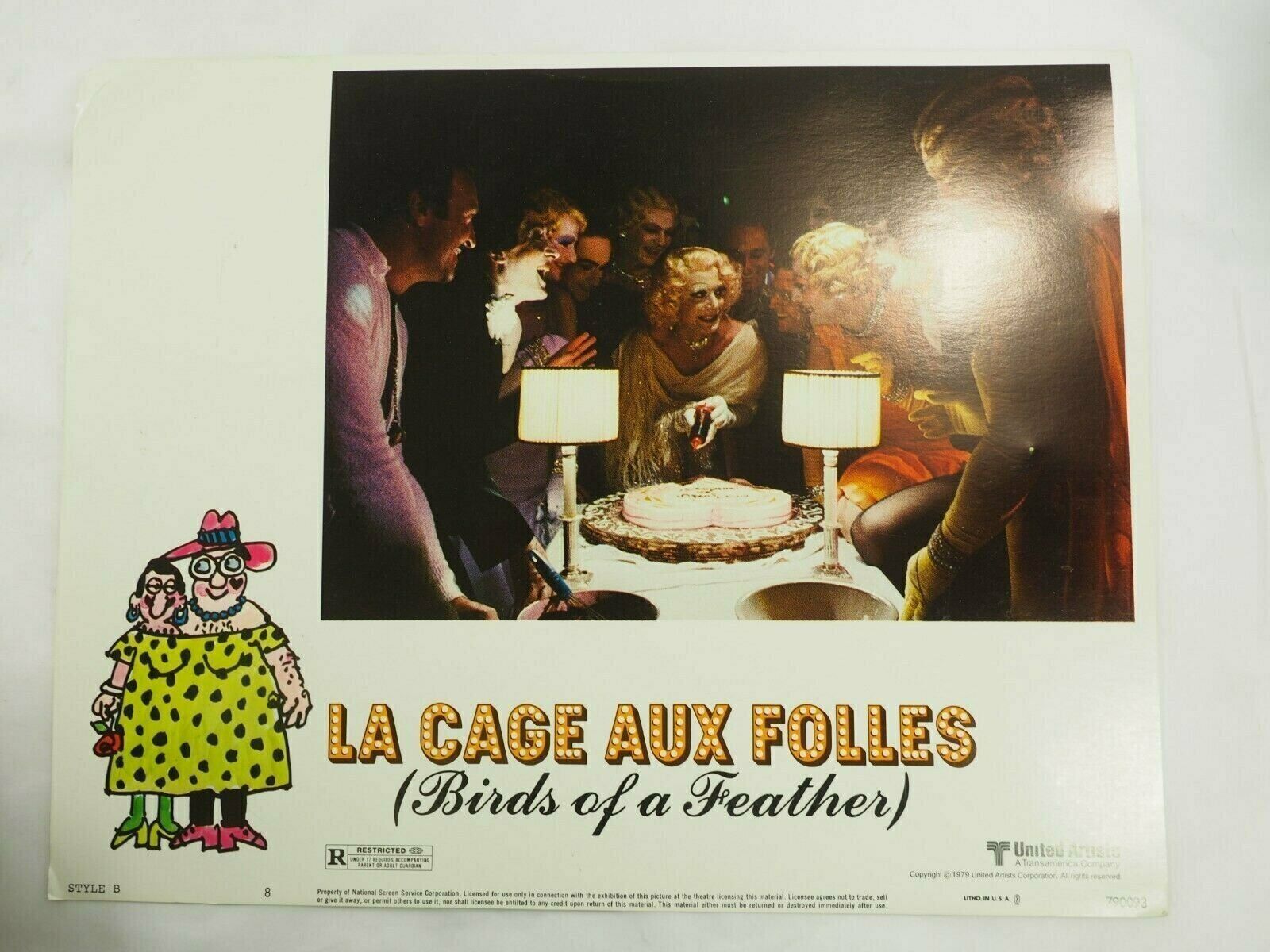 La Cage Aux Folles Transgender Movie Lobby Card Archive | Le Cage Aux  Folles Gay/Transgender Film