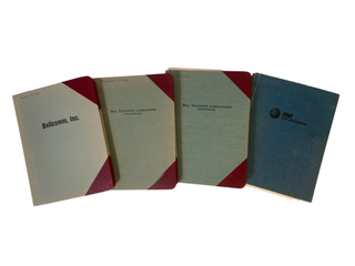 Archive of 4 Handwritten Notebooks from Bell Labs Telecommunications Researcher, 1970-86, with. Telecommunications Bell Labs.