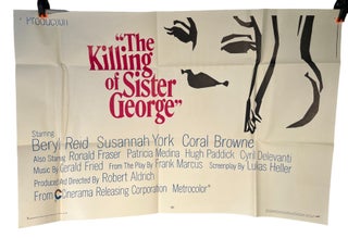 Item #19467 Early Lesbian Movie: The Killing of Sister George Movie Poster. The Killing of Sister...