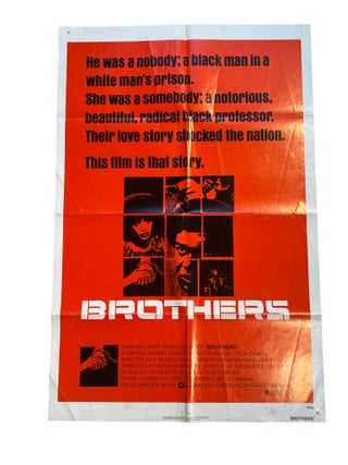 Brothers (1977) Original Large Poster, Based on the Stories of Angela Davis and the Black Panthers. Black Panthers Blaxploitation.