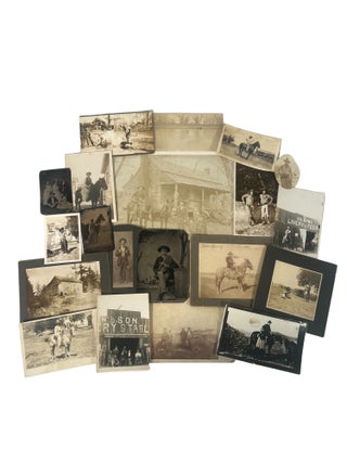 Item #19477 Western Cowboy Photo Archive, Circa 1870s-1920s. Western Cowboys Archive