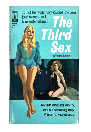 Early Lesbian Pulp novel The Third Sex by Artemis Smith. Artemis Smith Lesbian pulp.