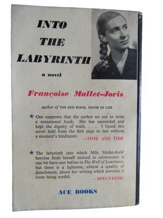 Early 1950's Lesbian Pulp Novel Into The Labyrinth by Francoise Mallet-Joris, 1958