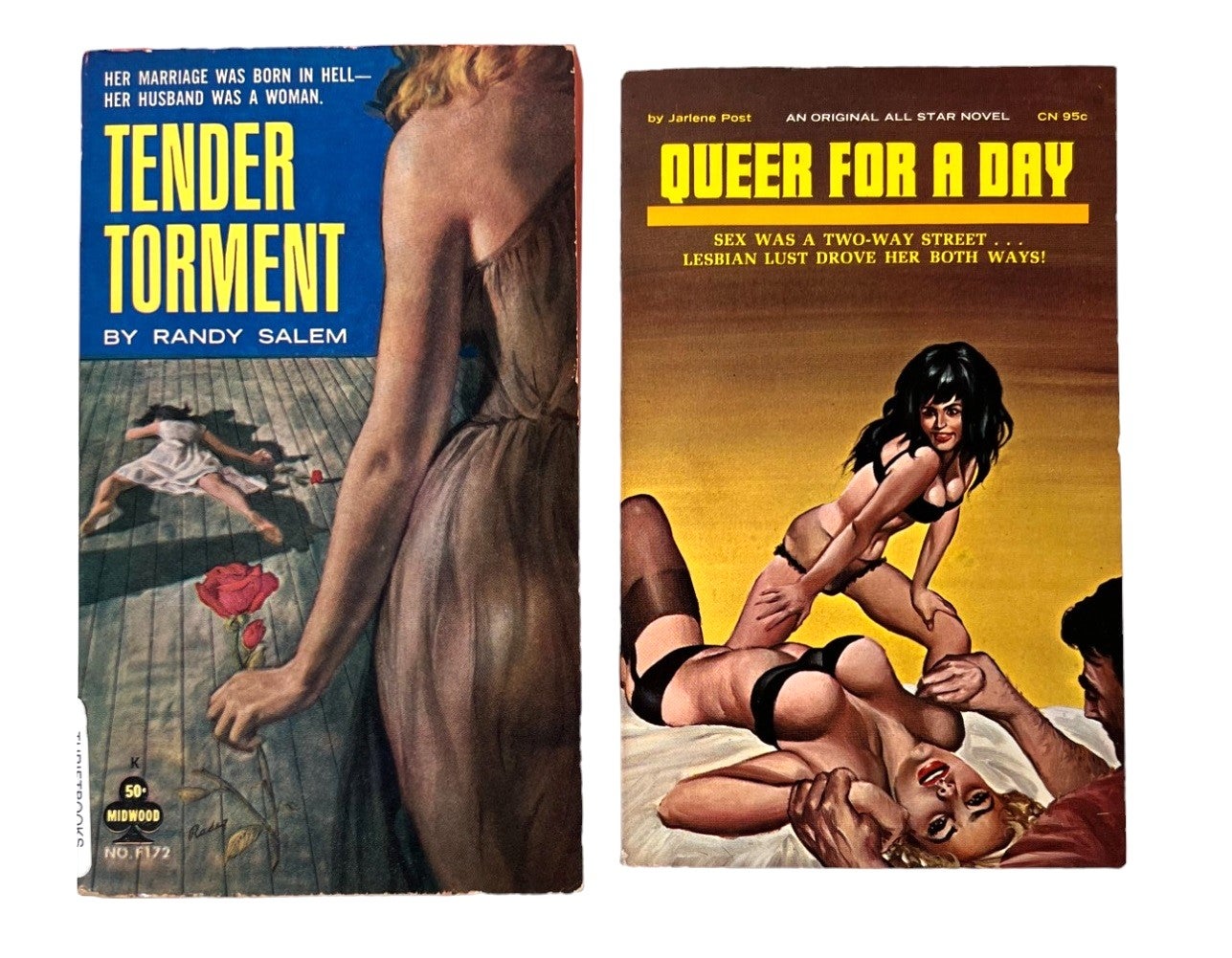 Early First Edition Lesbian Pulp Collection, 1960s, Includes: Tender  Torment | pulp Lesbian