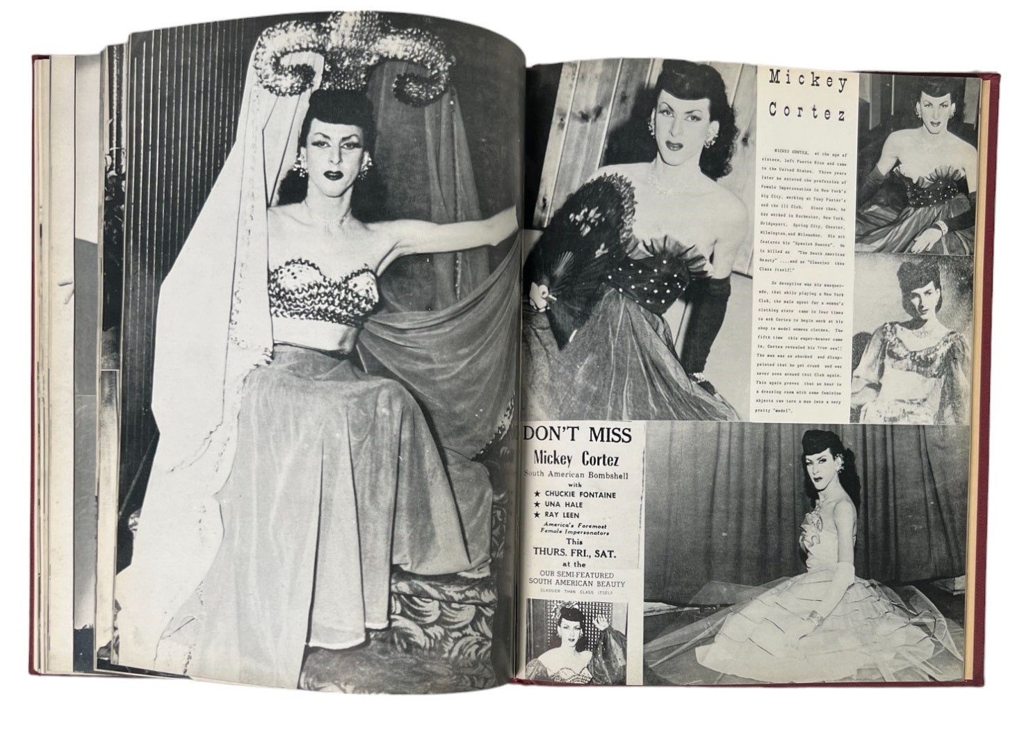 Femme Mimics, A Pictorial Record of Female Impersonators, 1954 | E. Carlton  Winford Female Impersonators