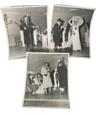 Item #19623 Queer Brides Say "I Do" in Vintage 1950's Wedding Photo Archive. LGBTQ Wedding Queer