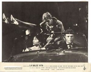 Item #19627 Fellini's La Dolce Vita Original Vintage Lobby Card Archive. Federico Fellini La...