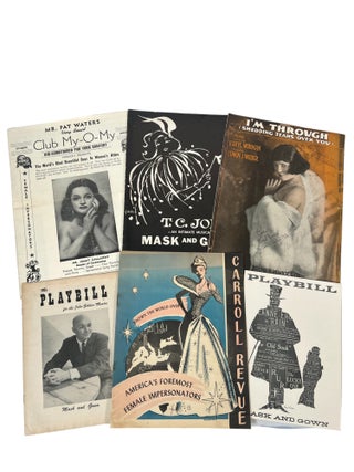 Item #19691 Early Female Impersonator Archive 1922-1957. Female Impersonators LGBTQ