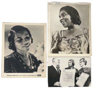 Item #19723 Marian Anderson Photo Archive: "The first African American singer to perform at the...