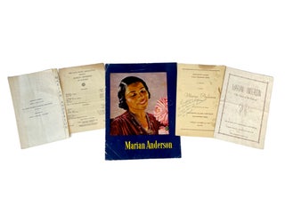 Marian Anderson Concert Program Archive: "The first African American singer to perform at the. Marian Anderson.