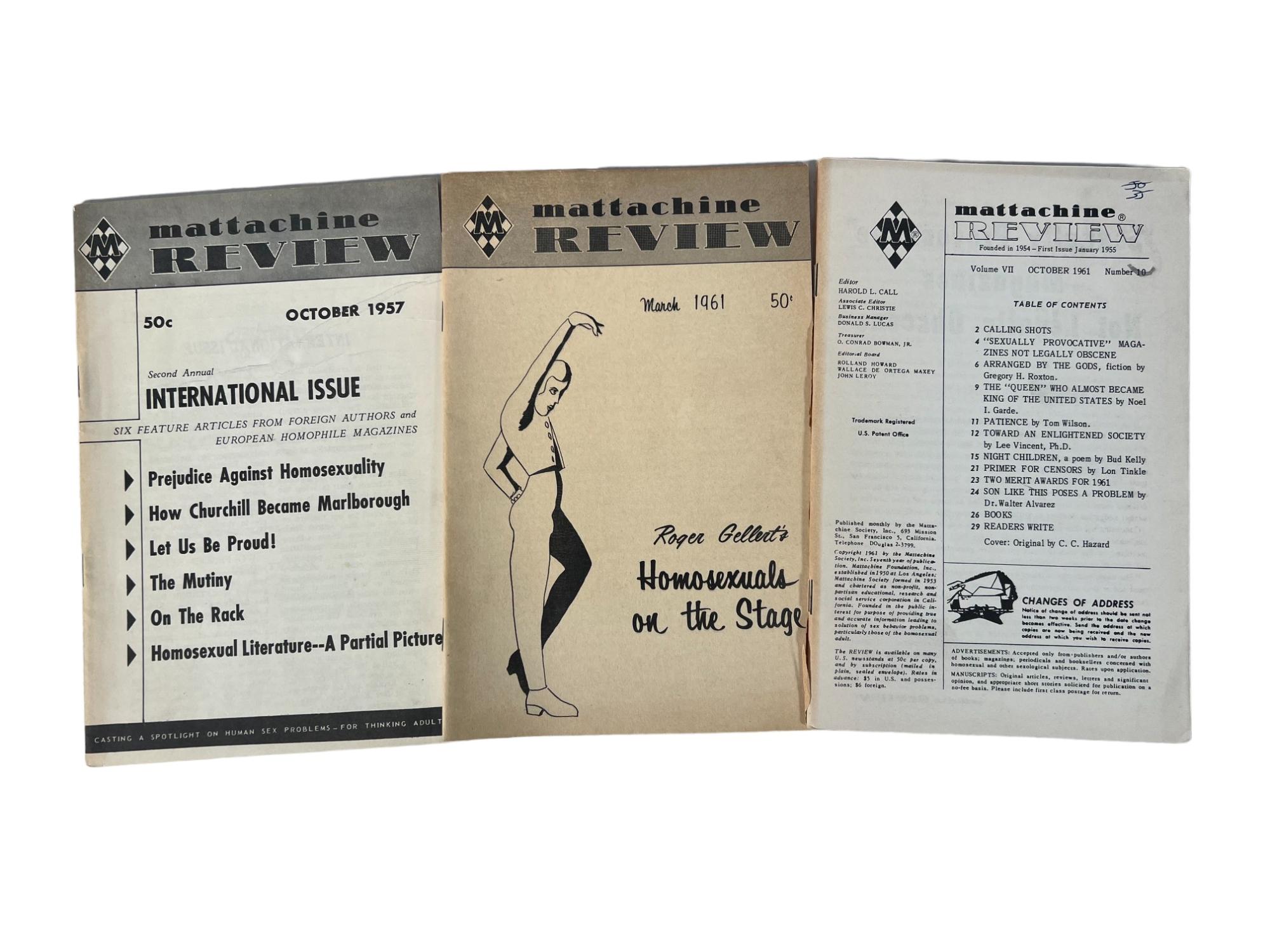 Mattachine Review, Early LGBTQ Periodical Archive, 1957-1961 | Review  Mattachine