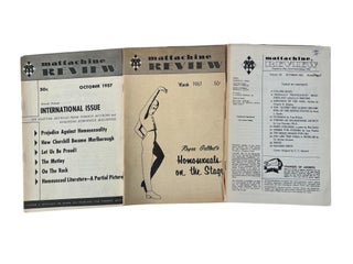 Mattachine Review, Early LGBTQ Periodical Archive, 1957-1961. Review Mattachine.