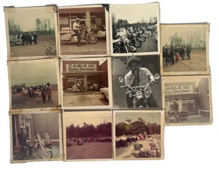 1960s Black Bikers in North Carolina on their Harley Davidson Photo Archive. Harley Davidson African American Motorcycle.