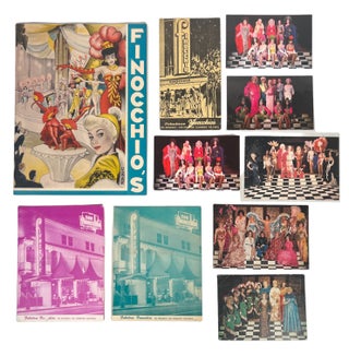 Item #19754 Archive from First American Drag Nightclub in San Francisco, Finocchio's. Finocchio's...