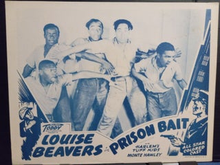Item #19784 All-Black Cast Prison Bait 1944 Lobby Card featuring the Harlem Tuff Kids. Prison...