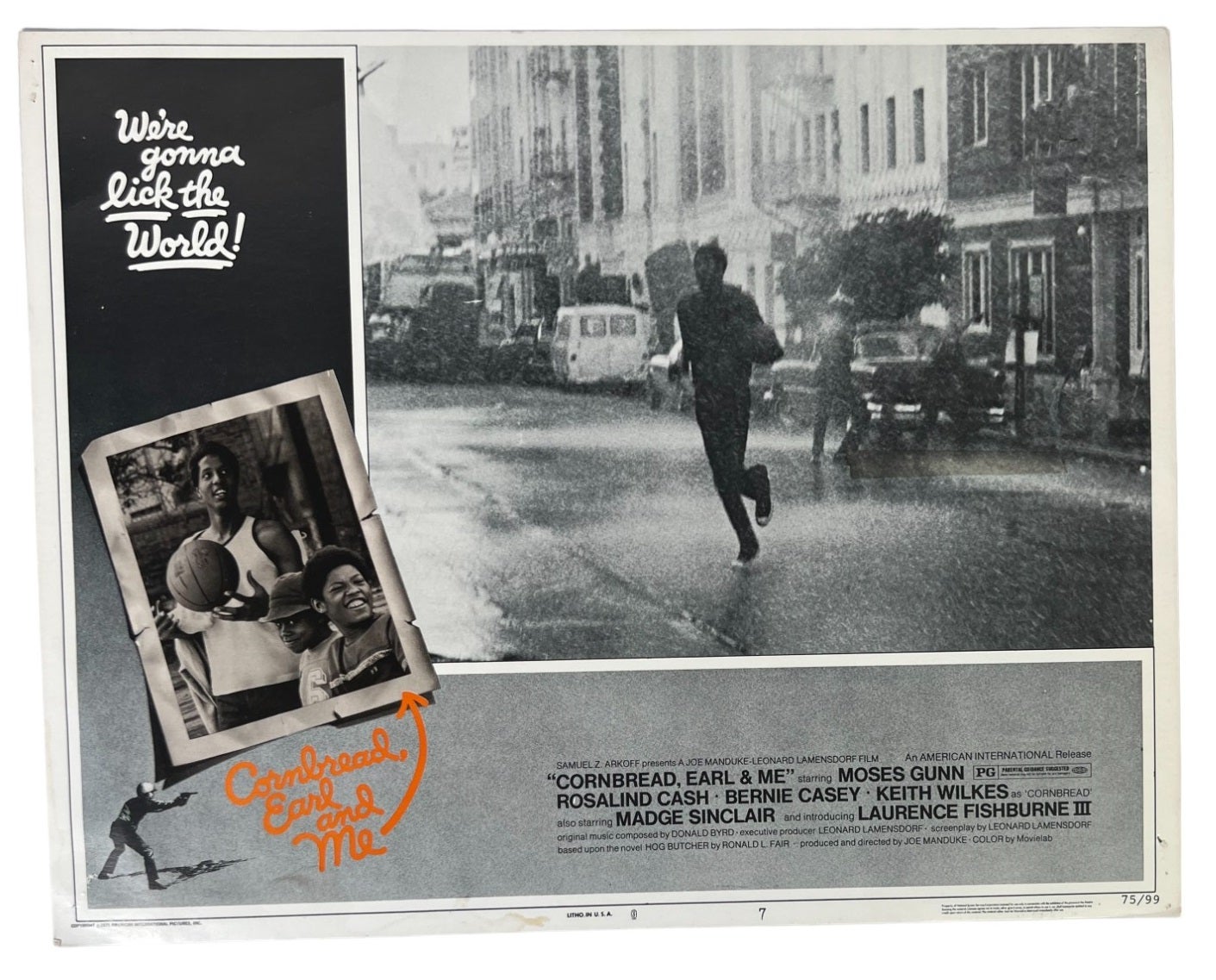 Laurence Fishburne s film debut Cornbread Earl and Me 1975 Lobby Card Archive