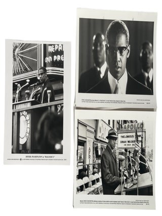 Item #19868 Malcolm X film starring Denzel Washington original vintage photo archive. Malcolm X....