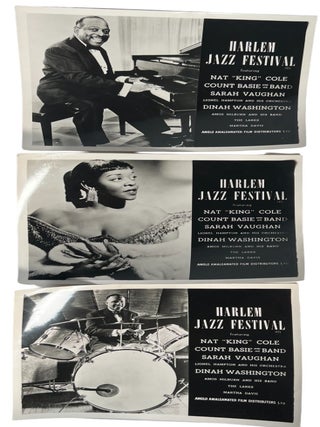 1955 All Black Cast: Harlem Jazz Festival Original Lobby Card Archive. Nat All Black Cast.