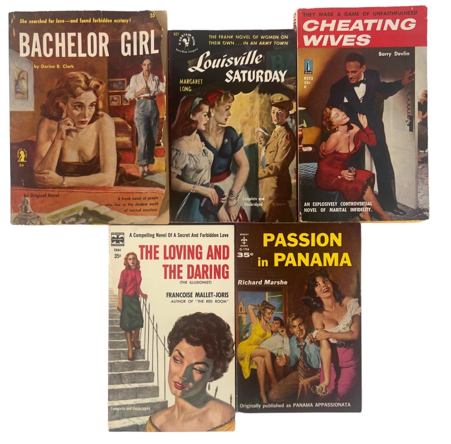 Early 1950s Lesbian Pulp Collection by LGBTQ Pulp Collection Lesbian Pulp  on Max Rambod