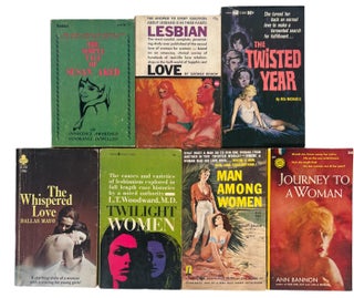 Item #19927 Early 1960s Archive of 7 Lesbian Pulp Novels. Pulp LGBTQ