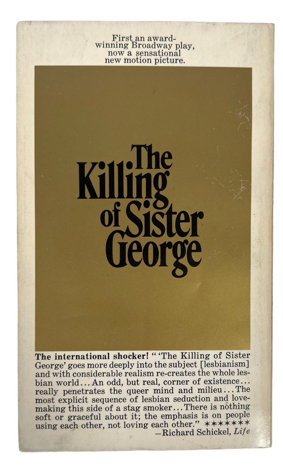 Pulp edition of the stage play The Killing of Sister George by Frank  Marcus, one of the first plays with a lesbian character | Frank Marcus