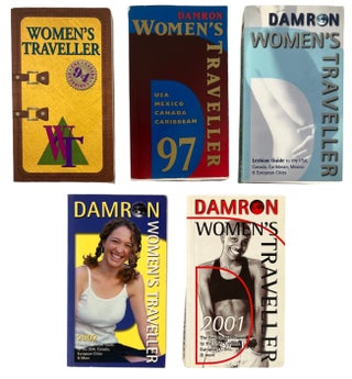 Early collection of 5 Lesbian Travel Guides from Damron 1990s-2000s. Travel Guides LGBTQ.